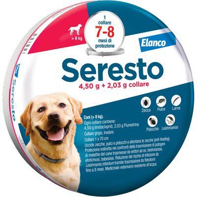 Antiparassitario seresto cani